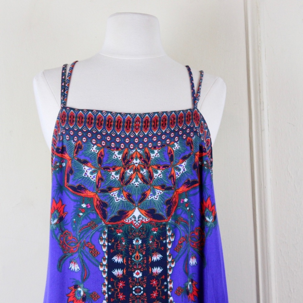 Ecote Urban Outfitters Purple Strappy Sun Dress sz LARGE - Picture 10 of 10